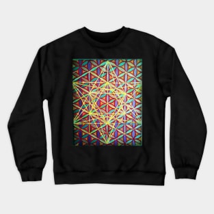 Seeds of Life - Abstract Digital Painting Crewneck Sweatshirt